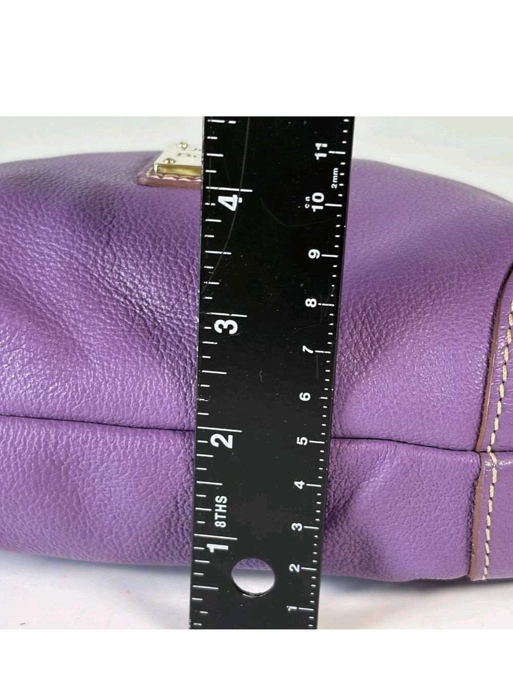 Dooney & Bourke Purple Leather Crossbody Bag - Picture 14 of 16
